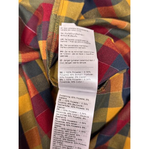 Fjallraven x Specialized Riders Flannel Shirt Medium Womens Plaid Check Cycling - Picture 8 of 9